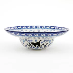 Talerz głęboki na spaghetti D86 25cm <br> 1771X Czarny kot